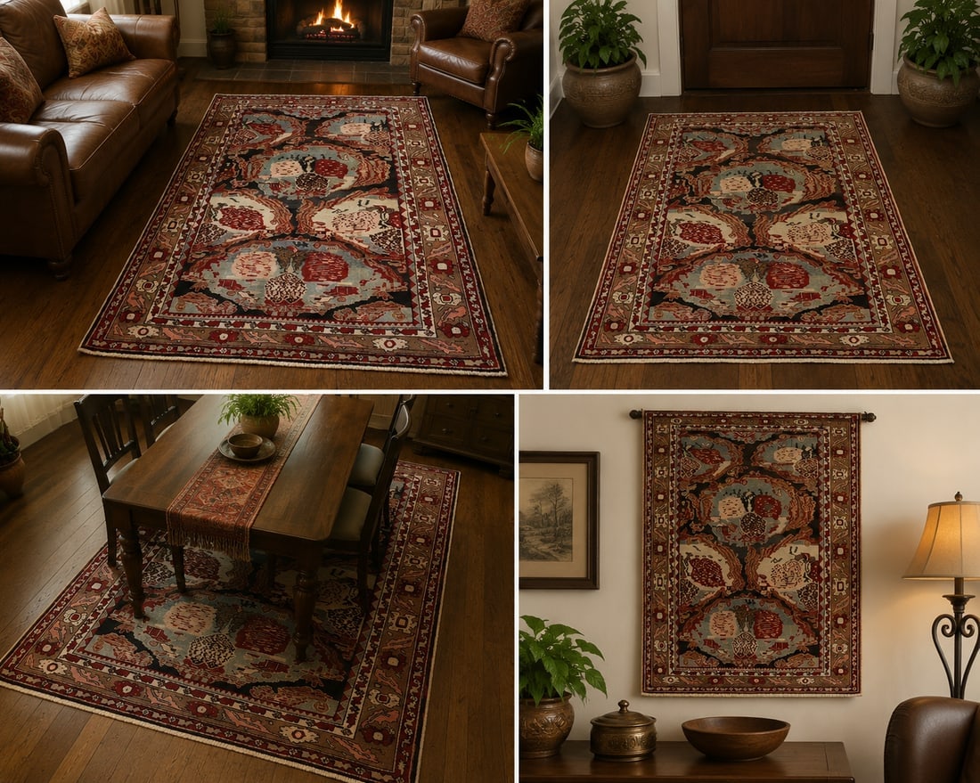 Persian BIJAR RUG, 4.3x6.7 (1 of 10)