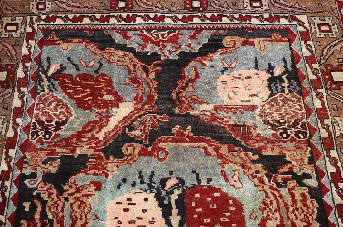 Persian BIJAR RUG, 4.3x6.7 - 5