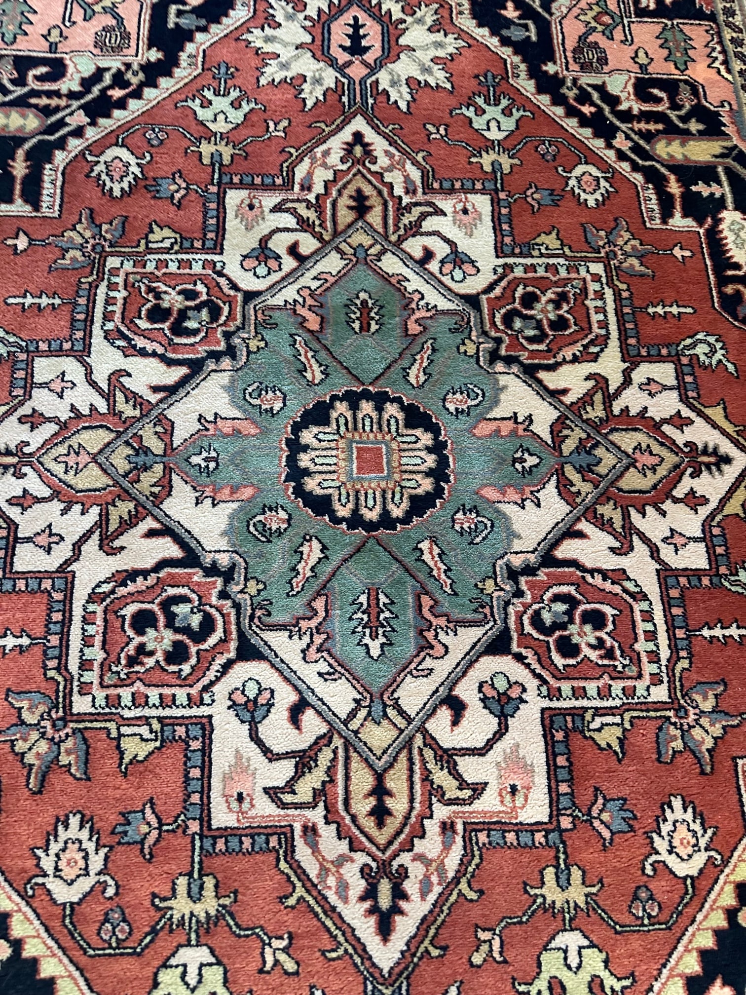 Hand Knotted Heriz Rug 6x9. ft - 3