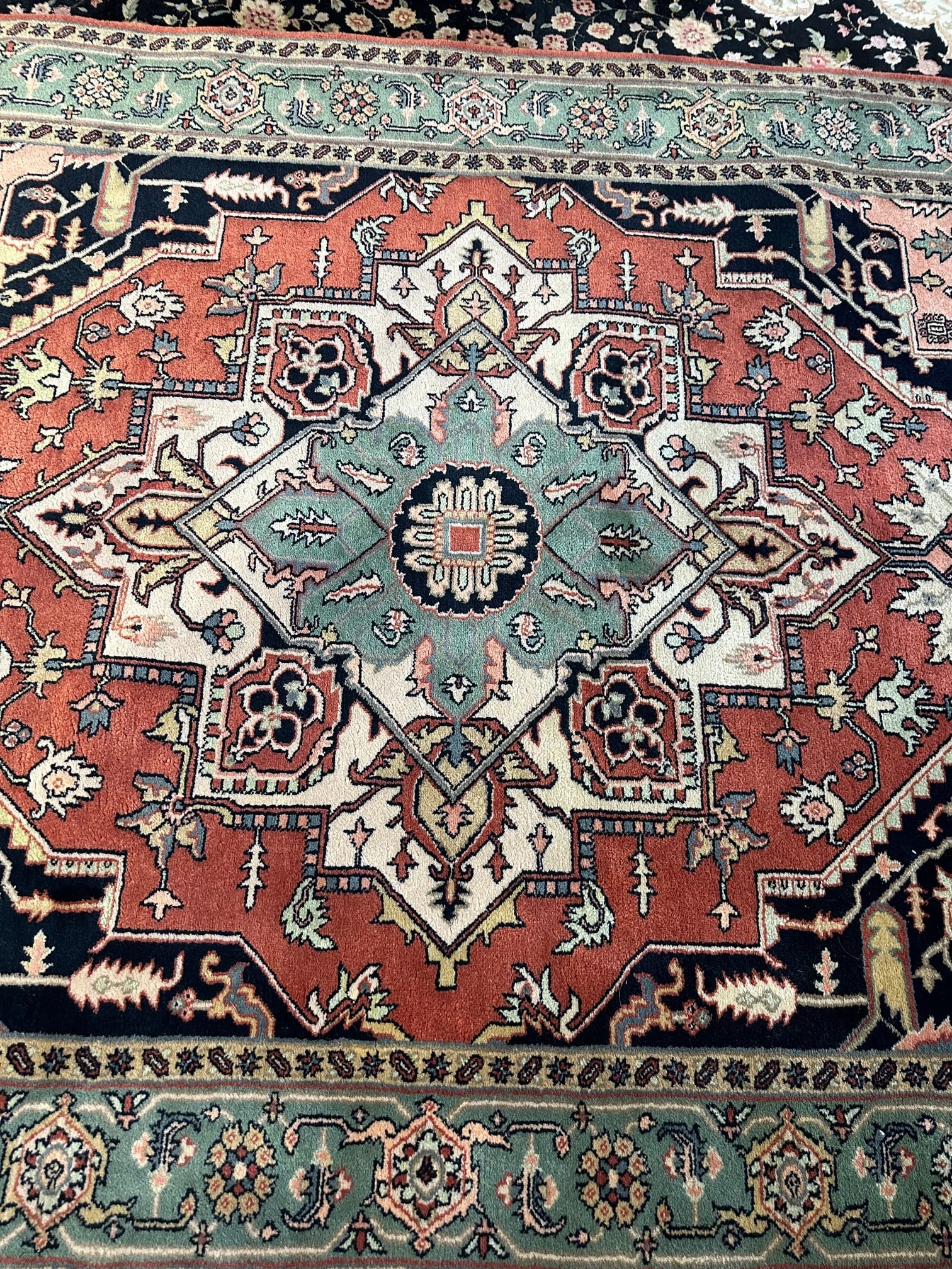 Hand Knotted Heriz Rug 6x9. ft - 4