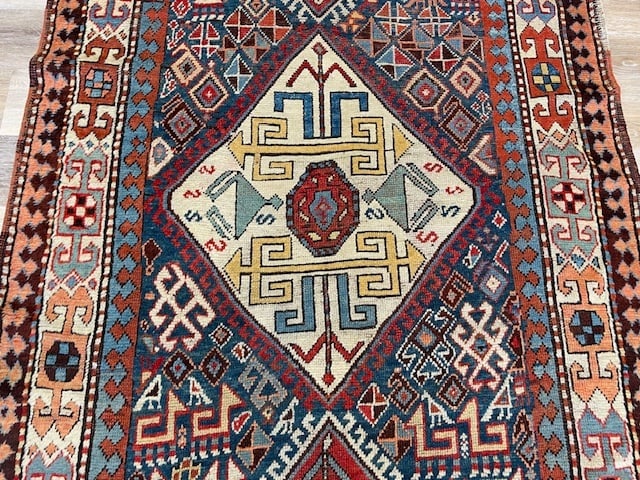 19th Century Kazak Caucasian runner - 4