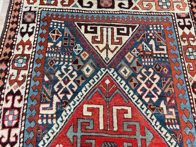 19th Century Kazak Caucasian runner - 6