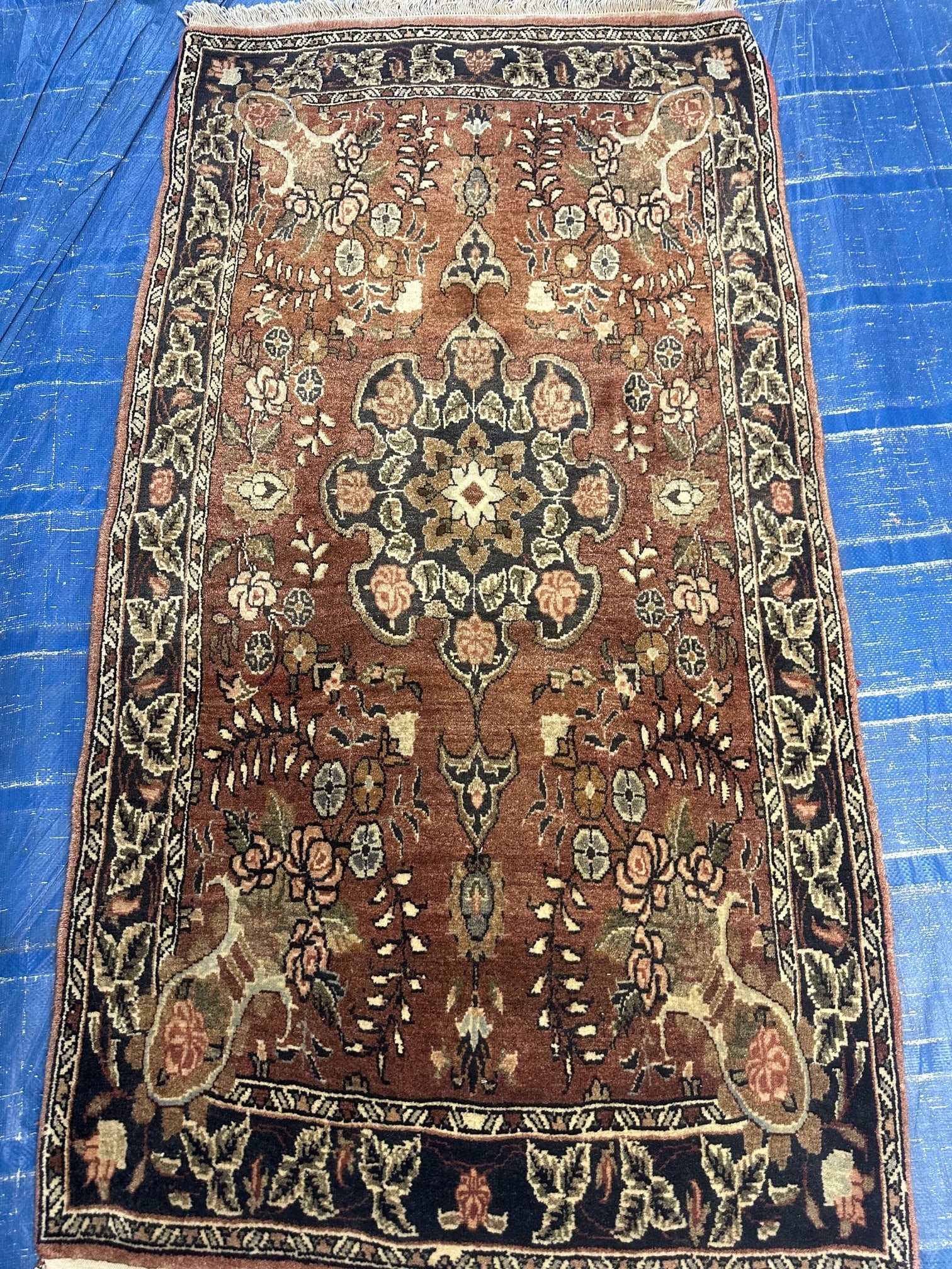 Hand Knotted Persian Bijar 2.7x4.8 ft (1 of 6)