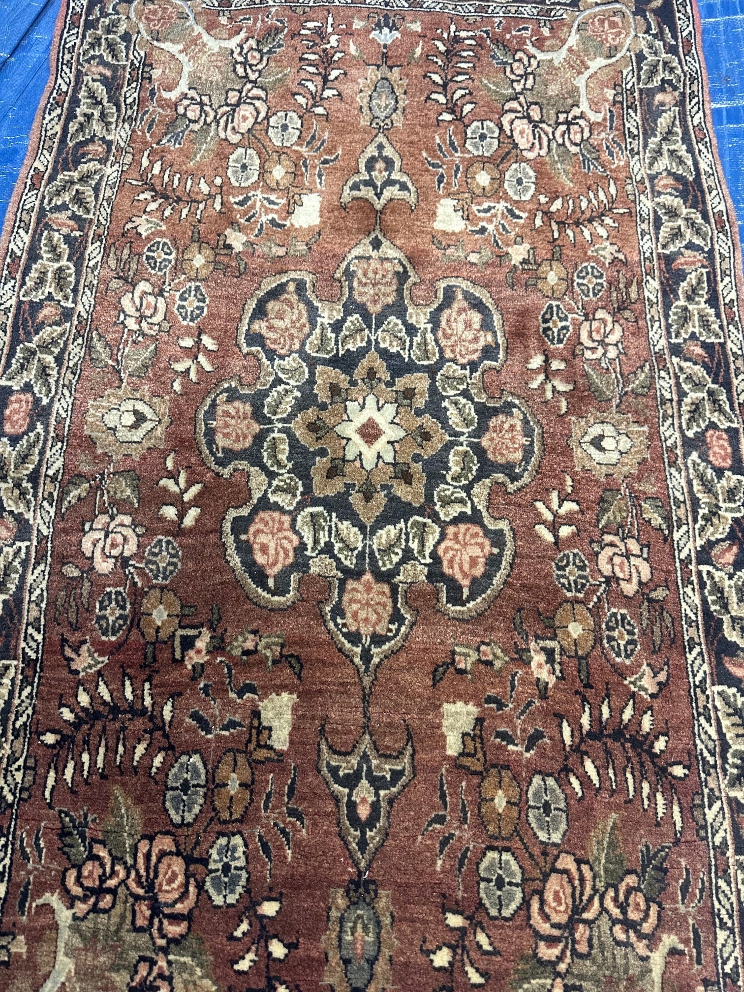 Hand Knotted Persian Bijar 2.7x4.8 ft - 3