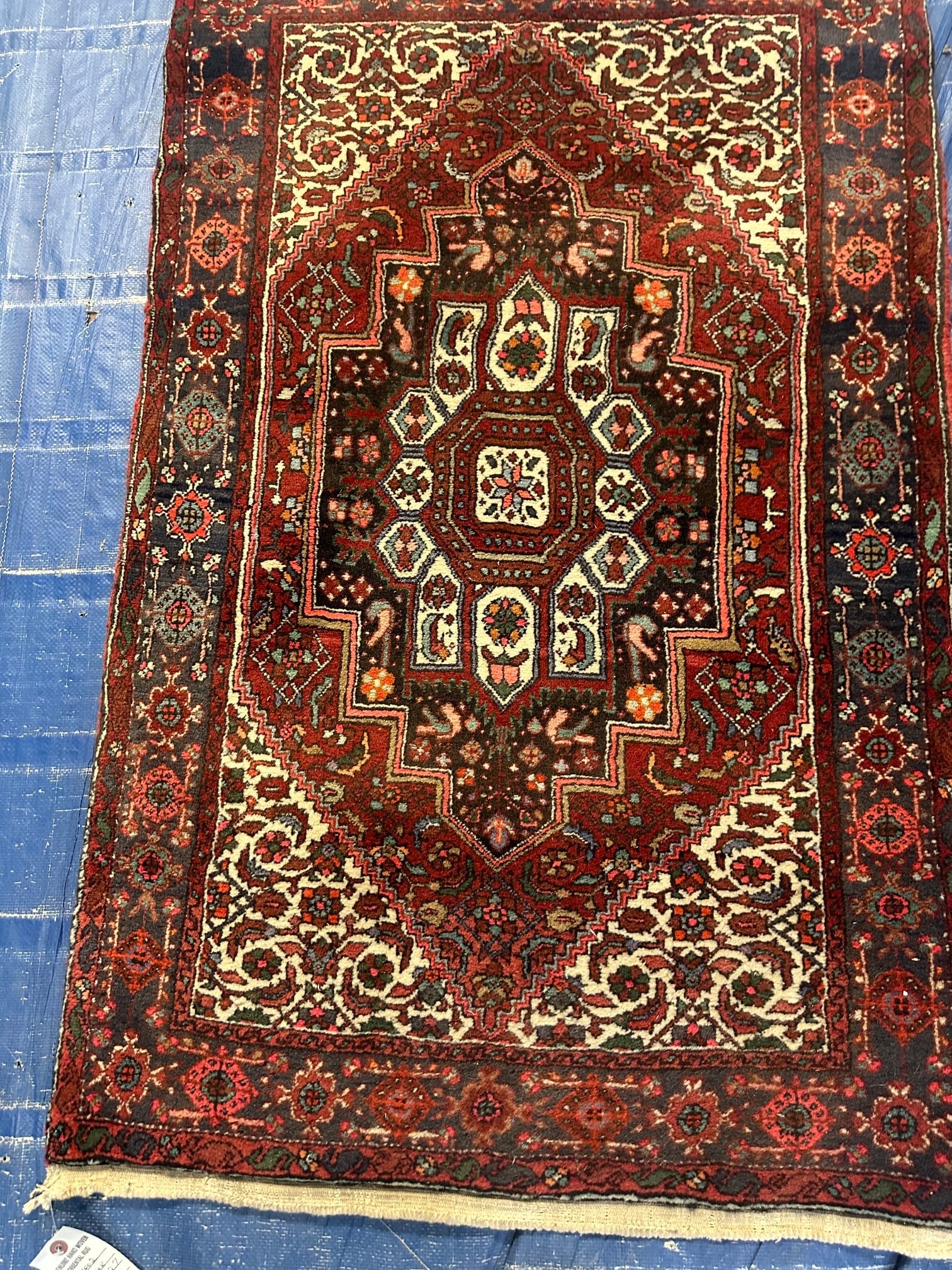 Hand Knotted Persian Bijar Rug 2.7x4.2 ft - 2