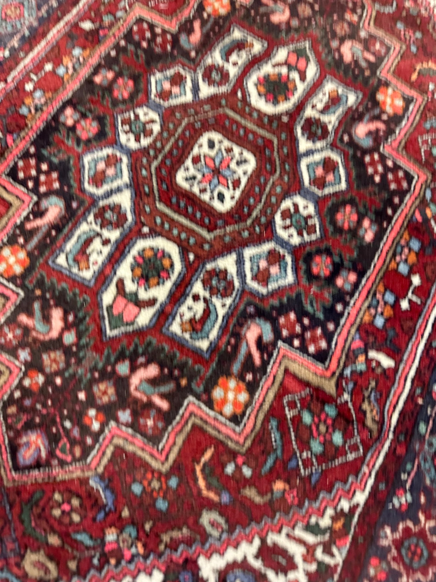Hand Knotted Persian Bijar Rug 2.7x4.2 ft - 7