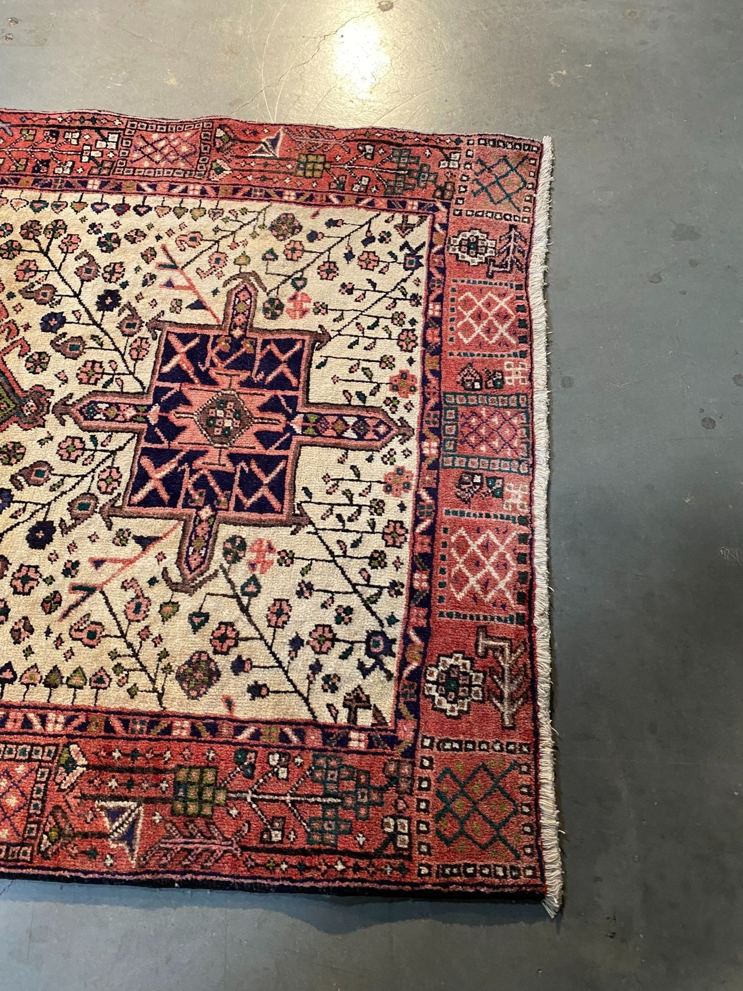 EXQUISITE PERSIAN HERIZ RUNNER 3'.9" X 10'.7" - 10