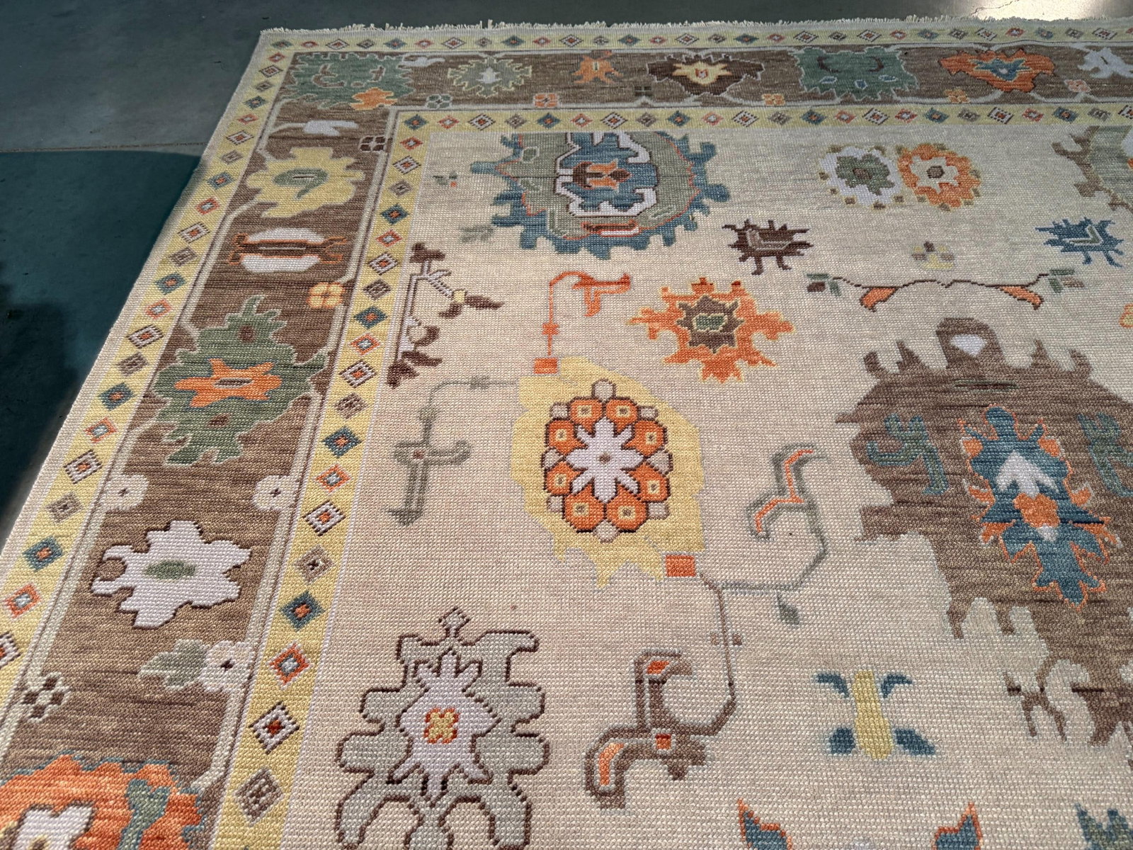 Fabulous Oushak Design Rug 9x12 - 5