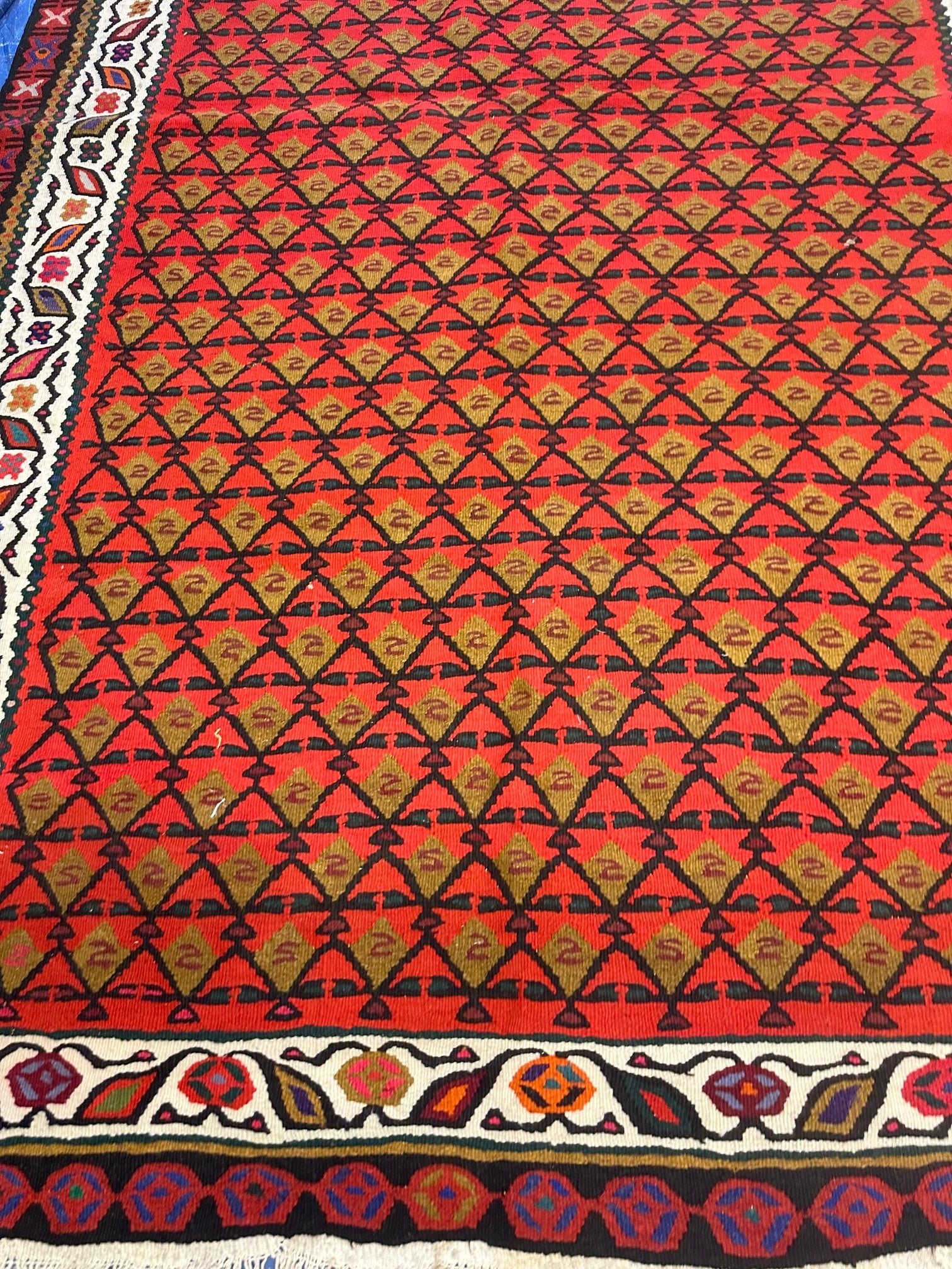 Hand Knotted Kilm Rug 9.5x 5.10 ft_ - 2