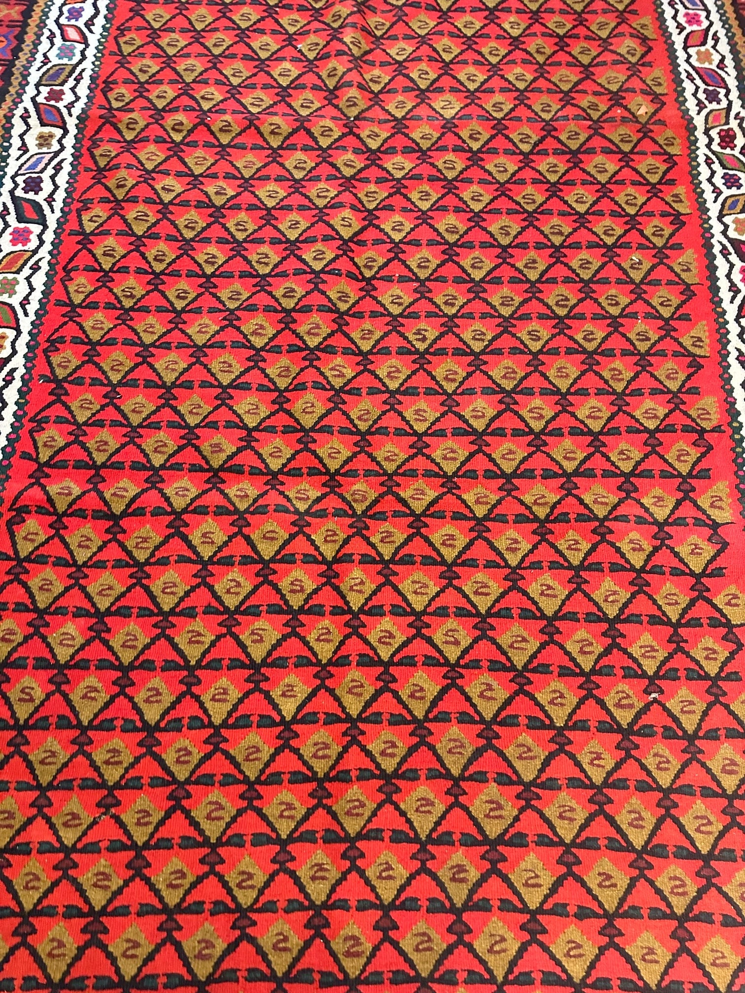 Hand Knotted Kilm Rug 9.5x 5.10 ft_ - 3