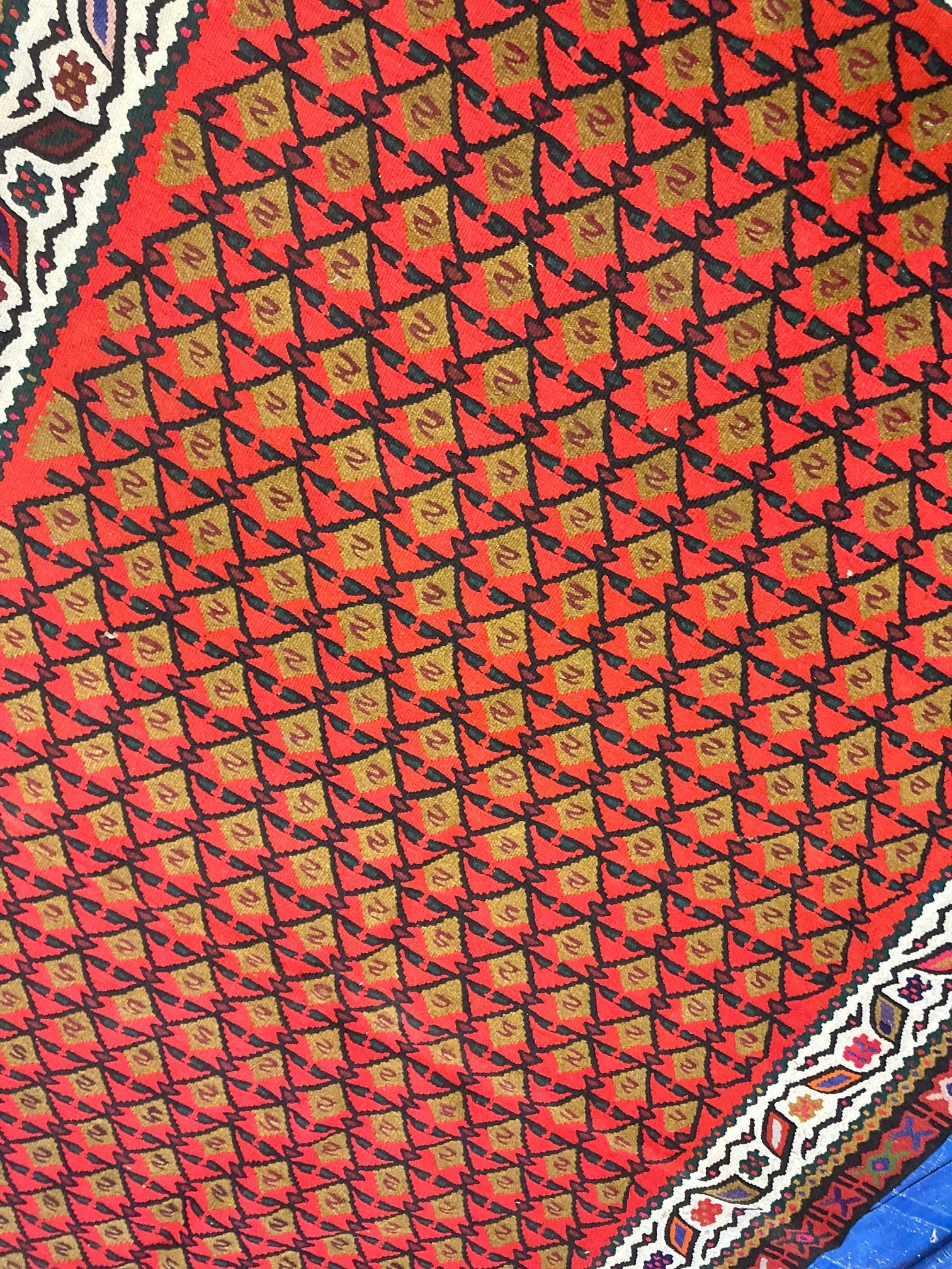 Hand Knotted Kilm Rug 9.5x 5.10 ft_ - 7