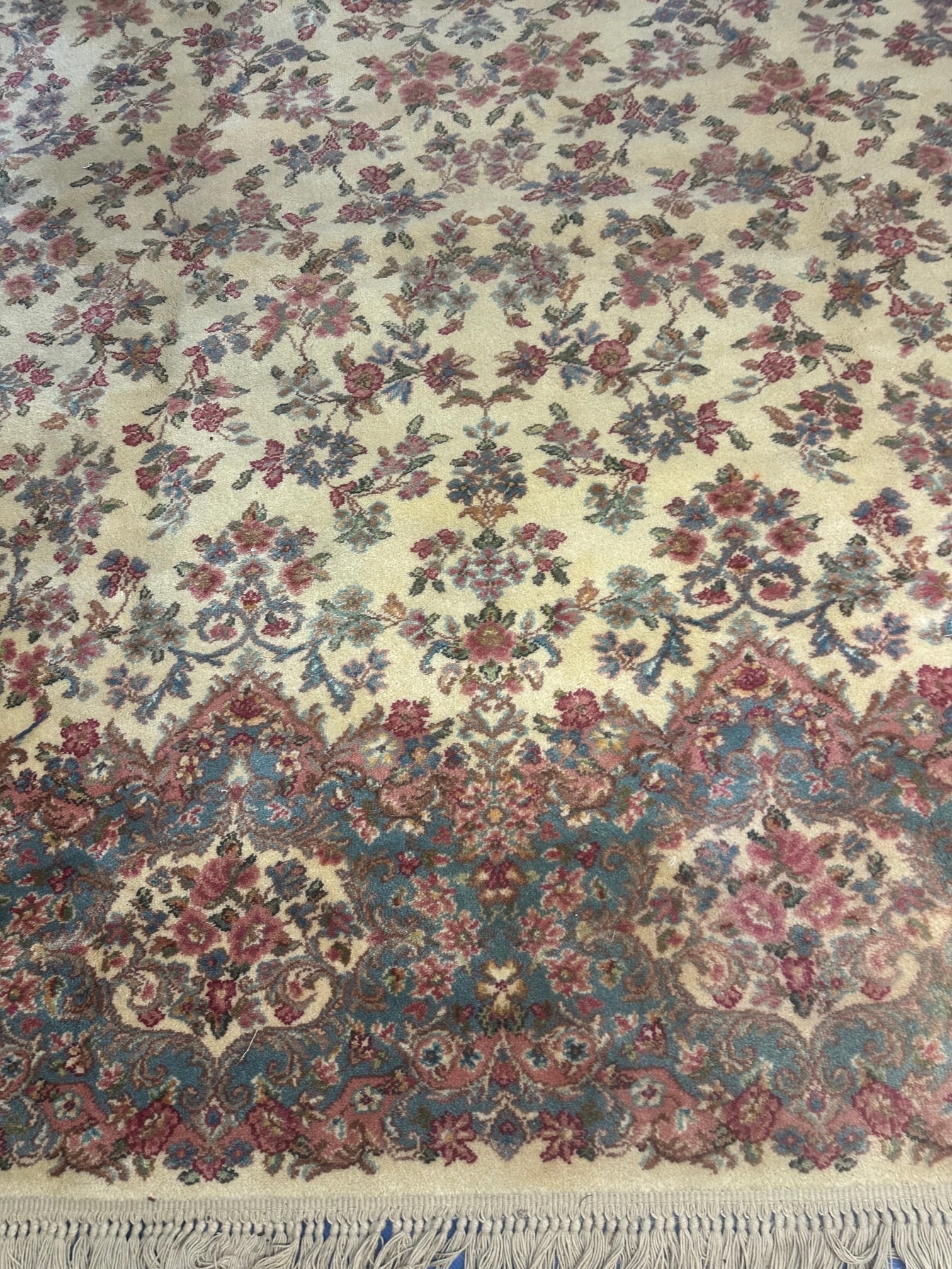 Wool Tabriz Design Karastan Rug 9x12 ft. - 2