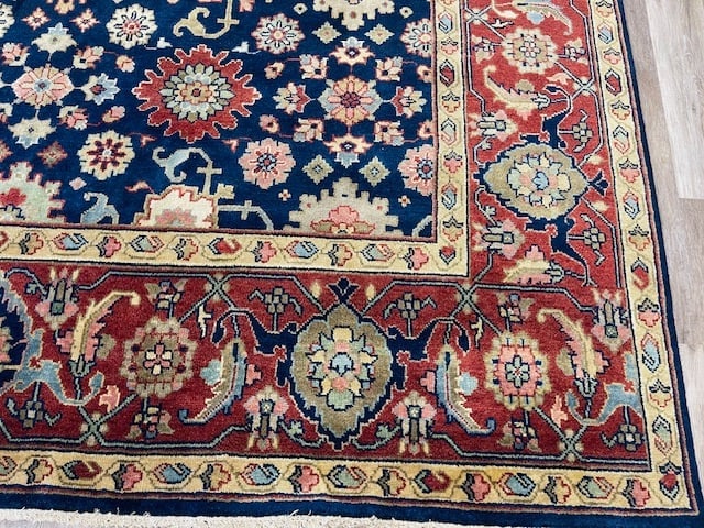 Squar Size All-Over Blue Heriz Rug-5201 - 2