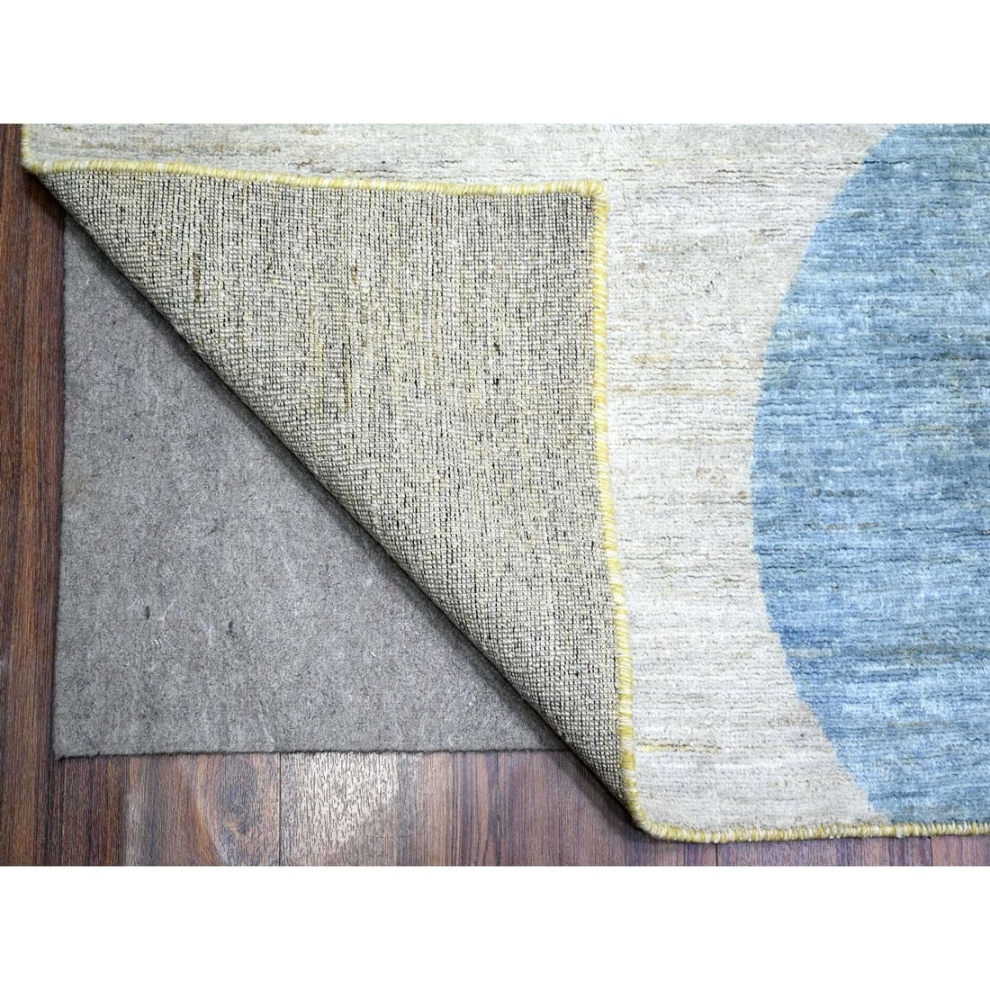 Colorful, The Circles Design 100% Wool Hand Knotted, Oriental Rug - 4