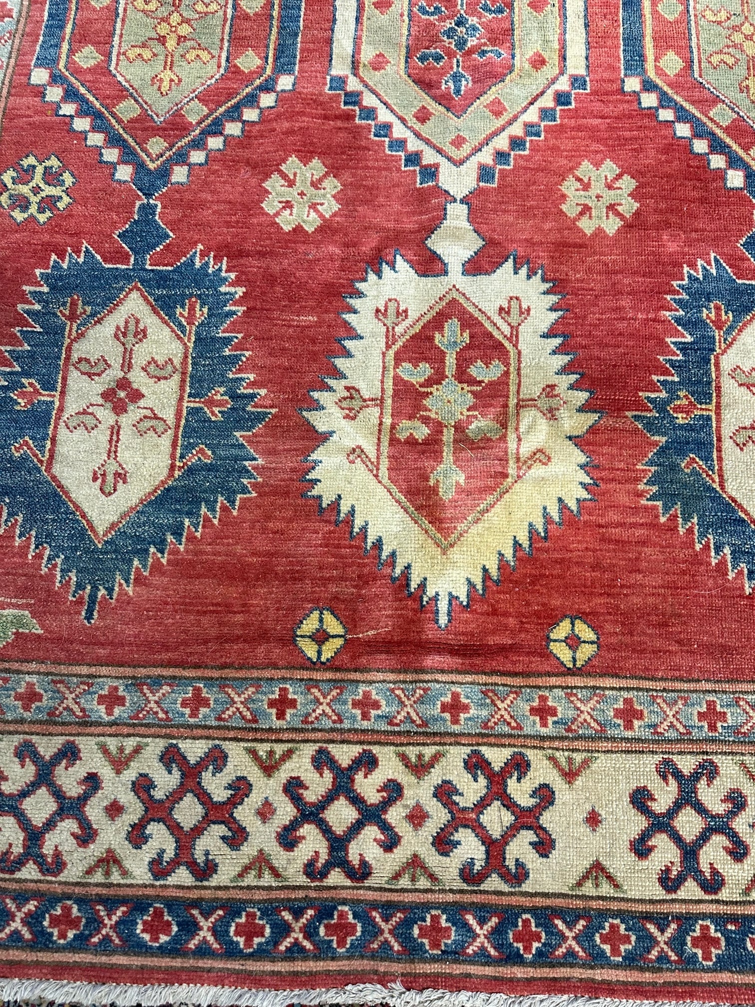 Hand Knotted Oushak Rug -5.6x7.4 Ruh - 2