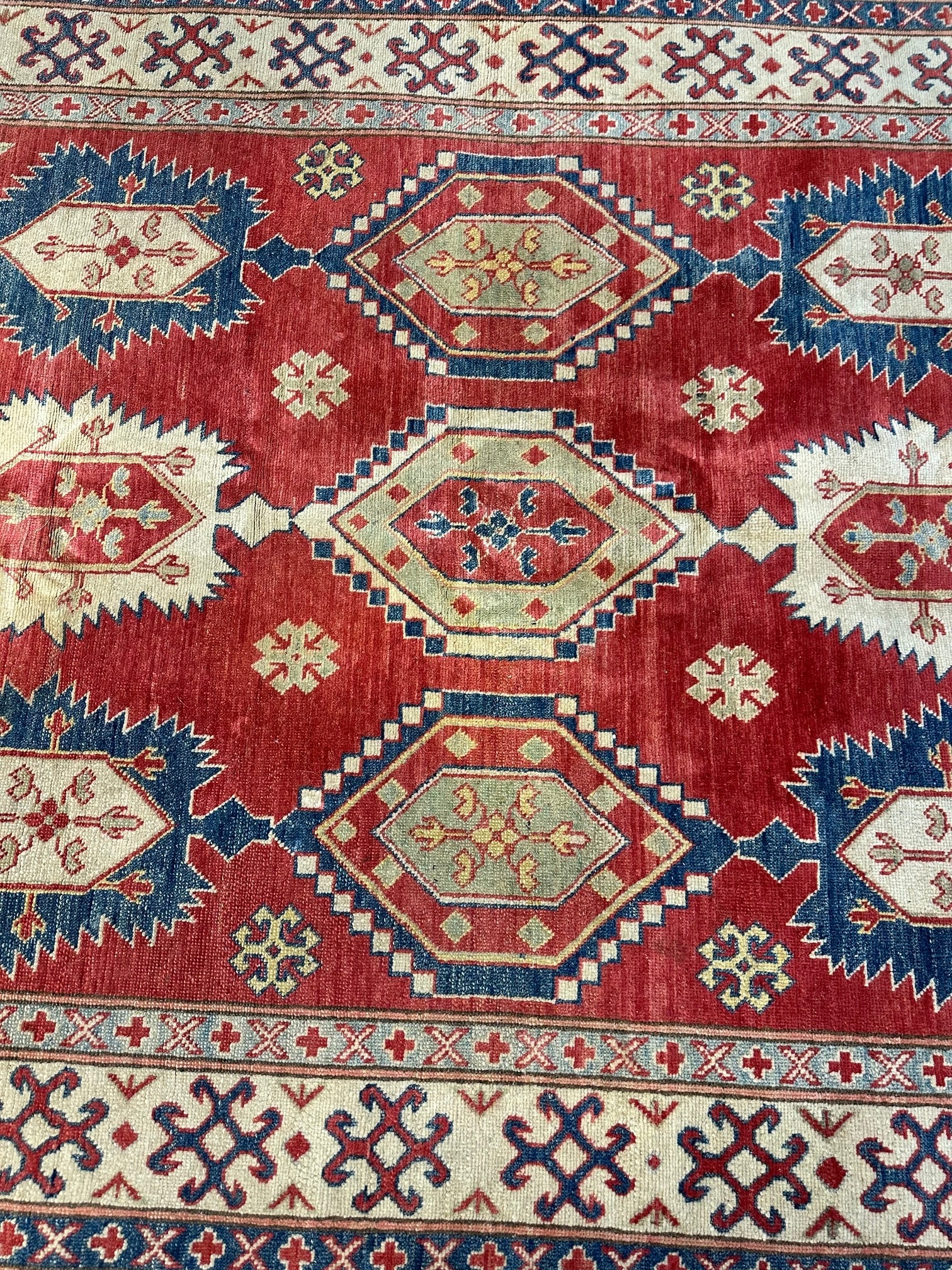 Hand Knotted Oushak Rug -5.6x7.4 Ruh - 4