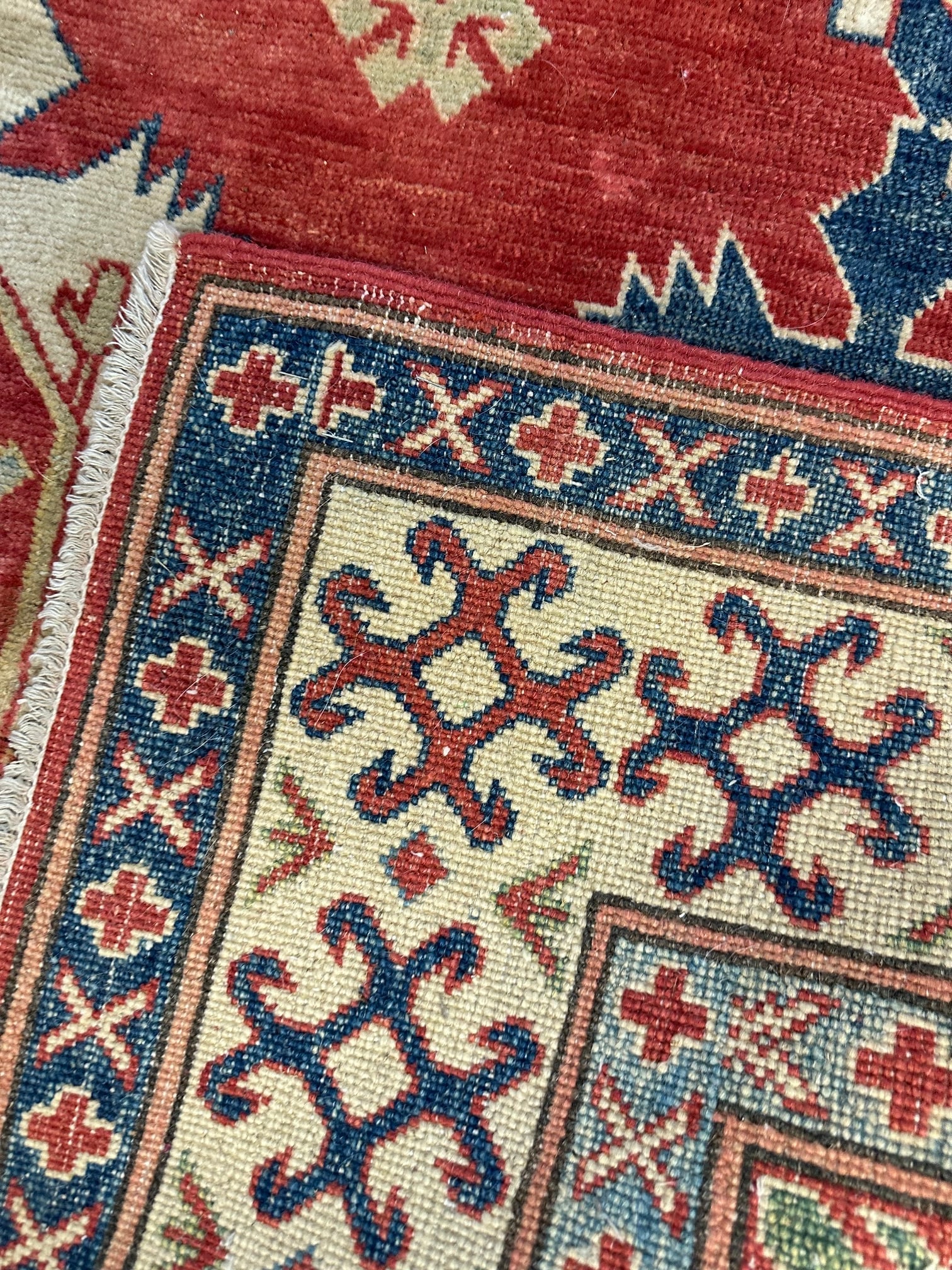 Hand Knotted Oushak Rug -5.6x7.4 Ruh - 5