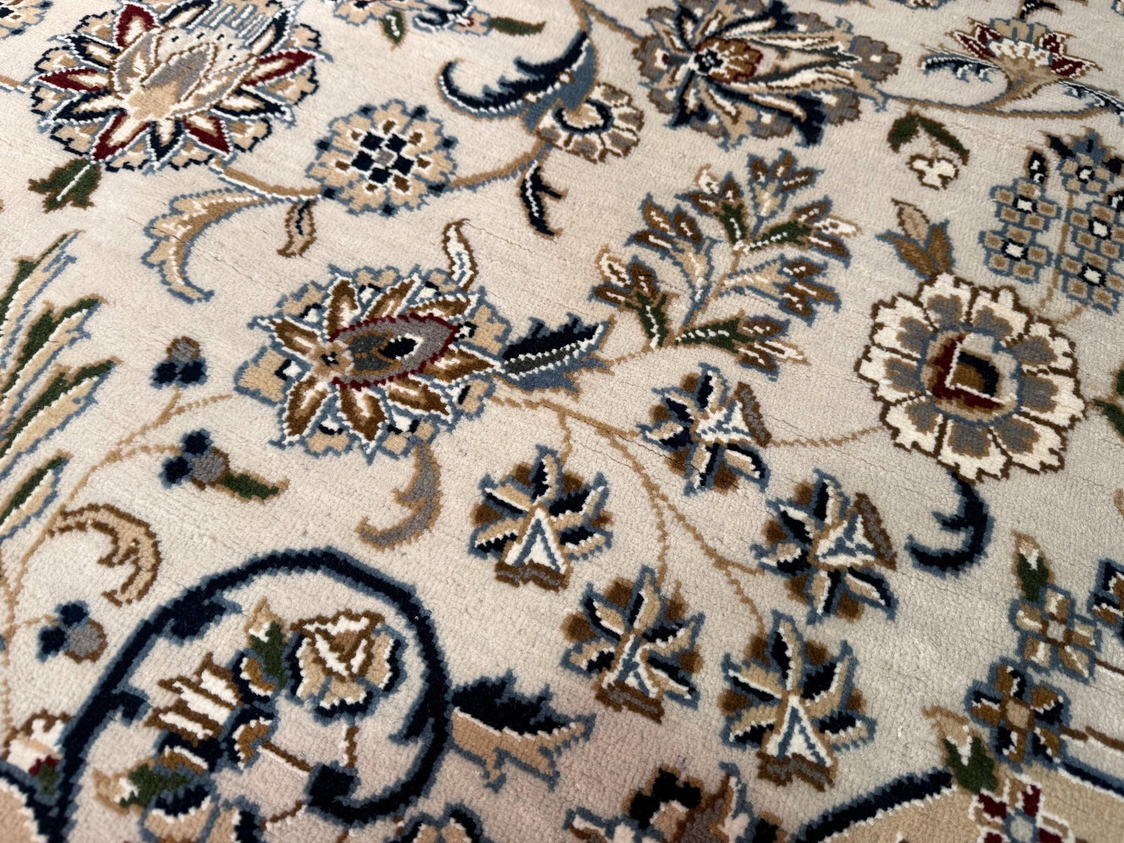 FINE SILK and WOOL KASHAN RUG 9x12 - 5