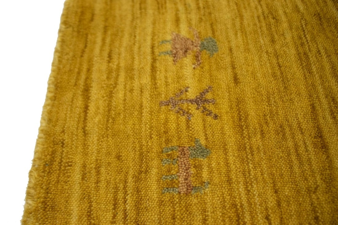 Solid Gold 5X8 Oriental Modern Rug - 10