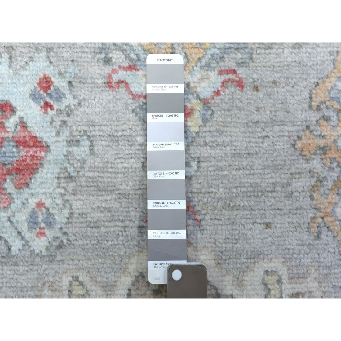 Gray Hand Knotted Afghan Angora Oushak XL Runner Wool Orienal Rug - 3