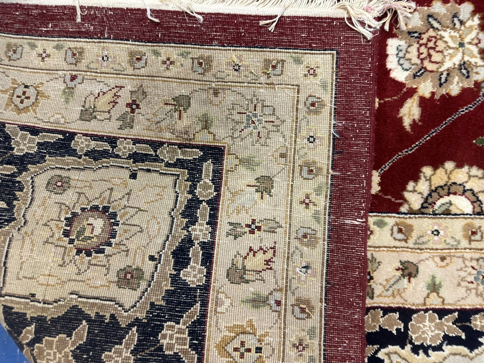 Hand Knotted Agra Tabriz Rug -14.3x10.3 ft - 6