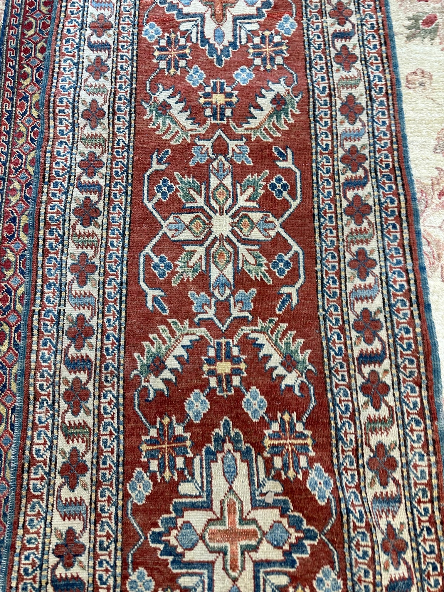 Hand Knotted Oushak RUNNER -8.3X2.4 ft - 2