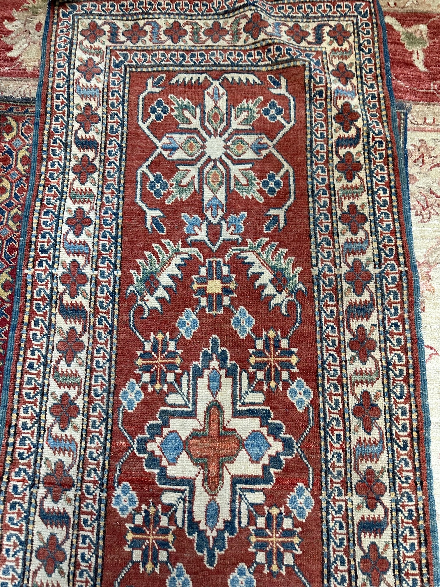Hand Knotted Oushak RUNNER -8.3X2.4 ft - 3