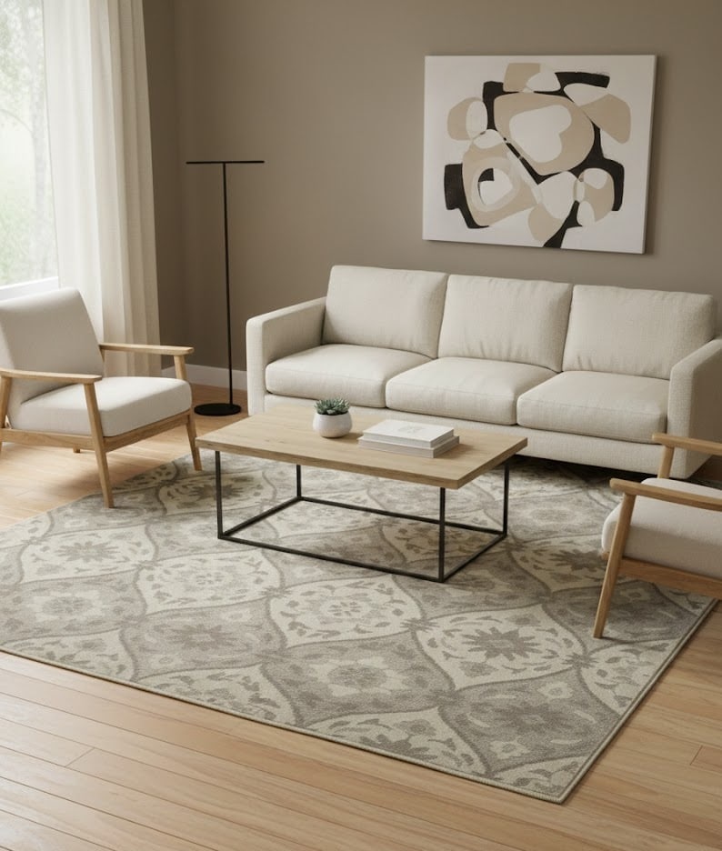 Floral Transitional 8X10 Modern Oriental Rug - 2