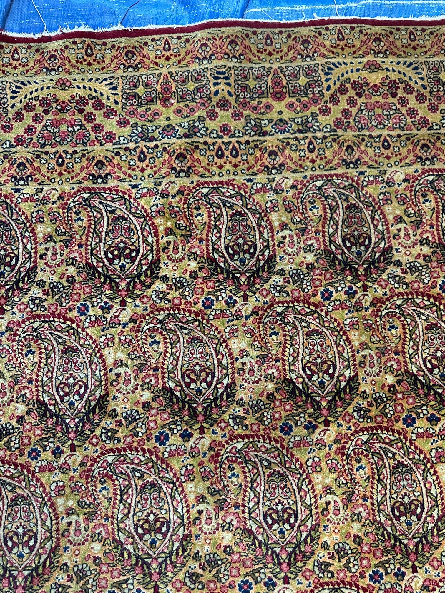 Very Fine Hand Knotted Antique.Persian Laver Kermem 6.10x4.5 - 4