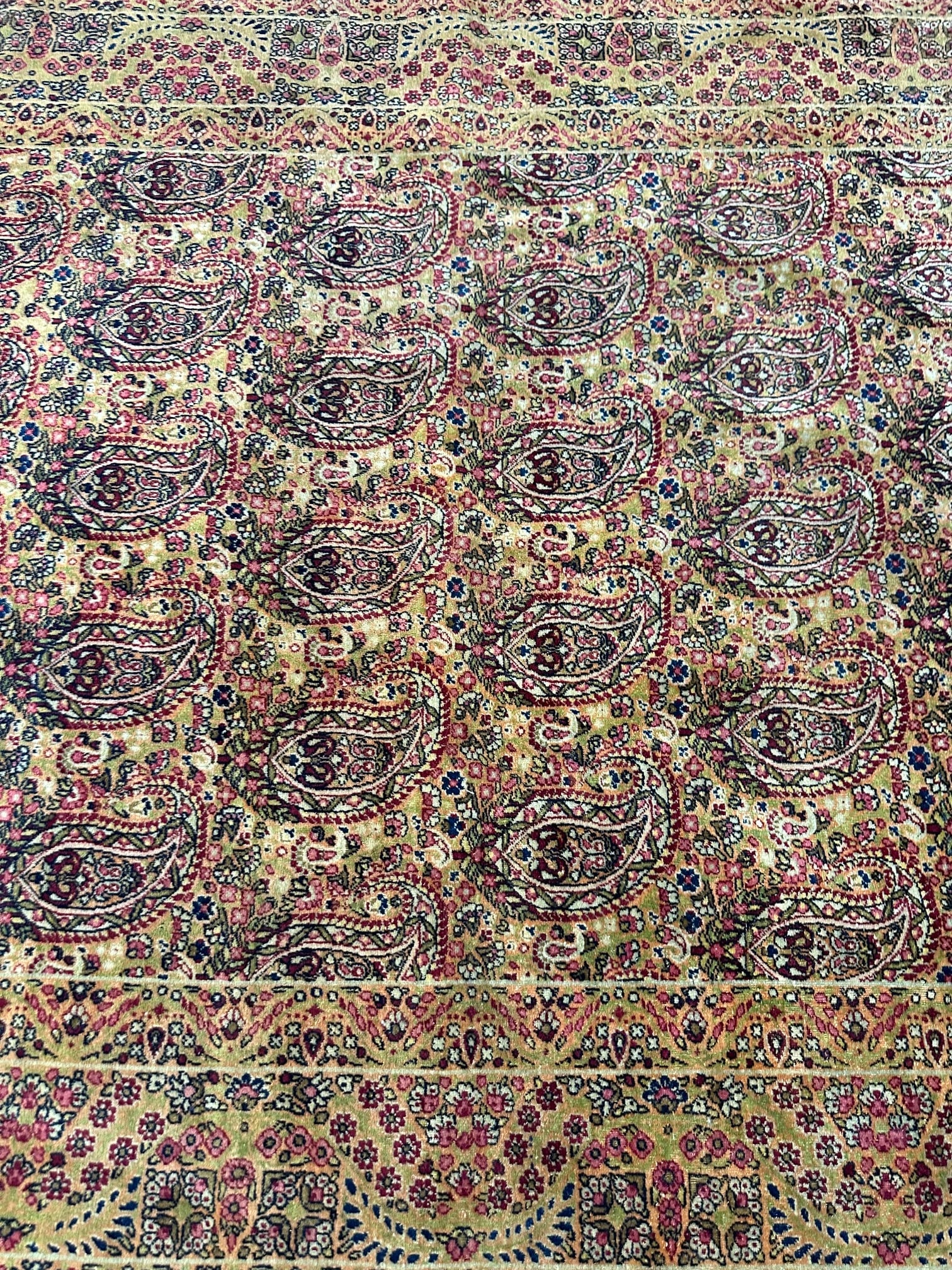 Very Fine Hand Knotted Antique.Persian Laver Kermem 6.10x4.5 - 5
