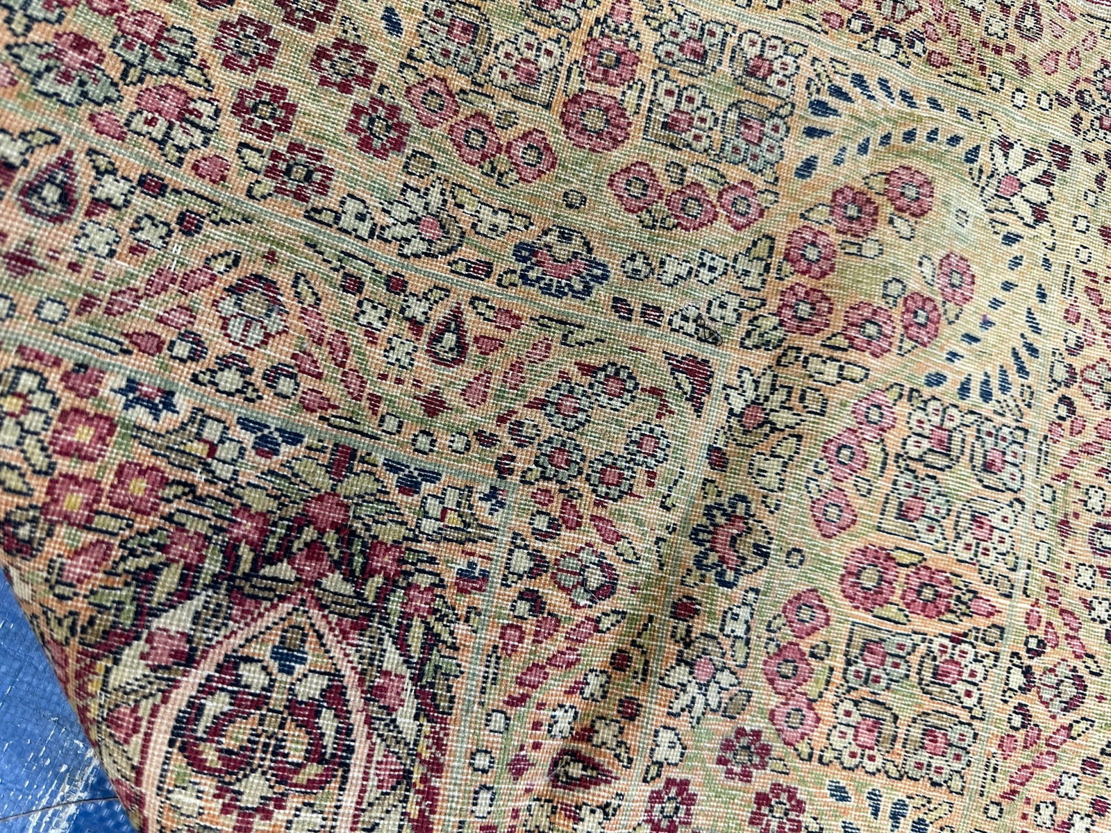 Very Fine Hand Knotted Antique.Persian Laver Kermem 6.10x4.5 - 6