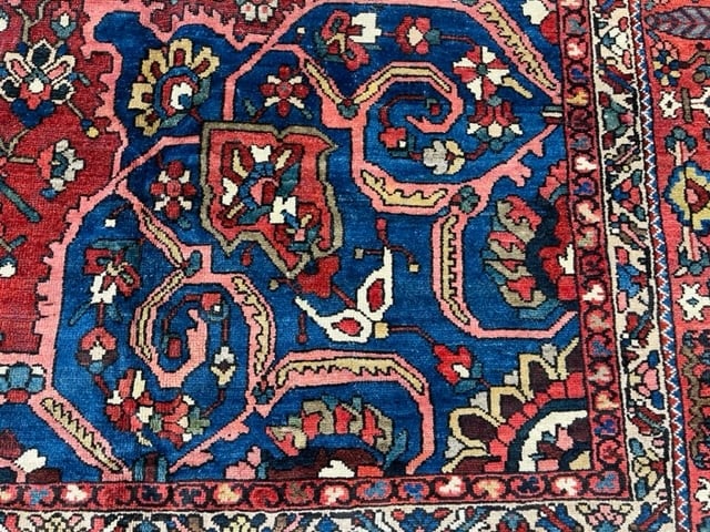 Antique large size Persian Bakhtiari Rug-3851 - 4
