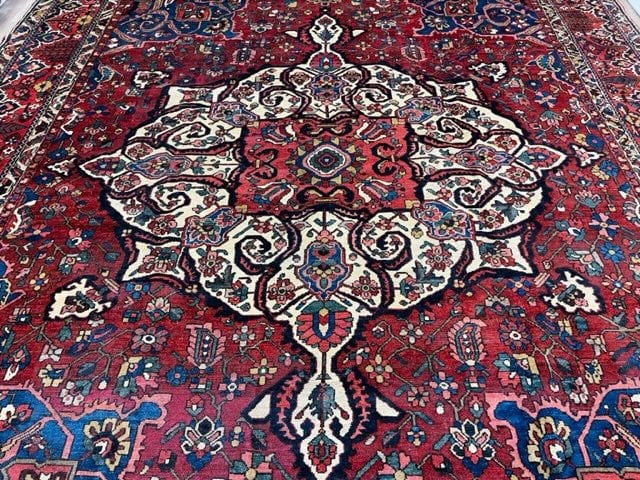Antique large size Persian Bakhtiari Rug-3851 - 5