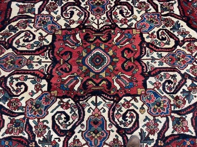 Antique large size Persian Bakhtiari Rug-3851 - 6