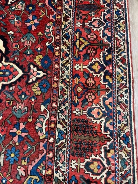 Antique large size Persian Bakhtiari Rug-3851 - 9