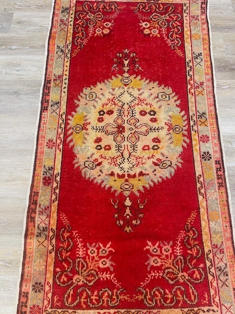 Vintage Turkish Ushak Rug-3277 - 7