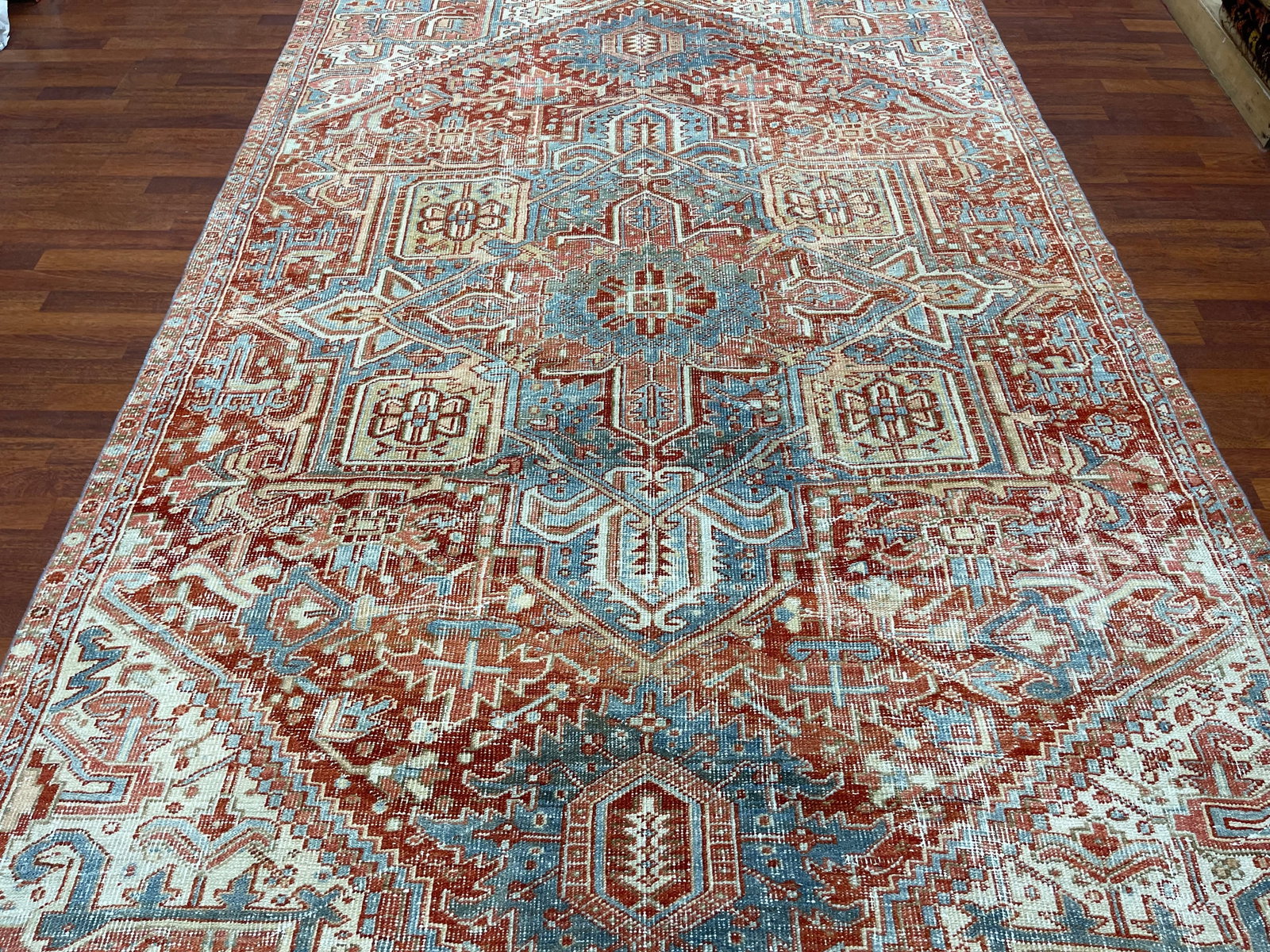 Antique Persian serapi Rug-4919 - 3