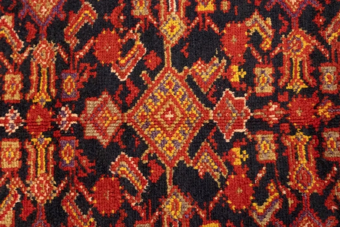 Semi Antique Red Tribal 4X7 Shirvan Persian Rug - 8