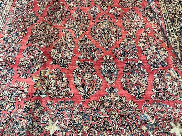 Antique Persian Large size Sarouk Rug-1129 - 7