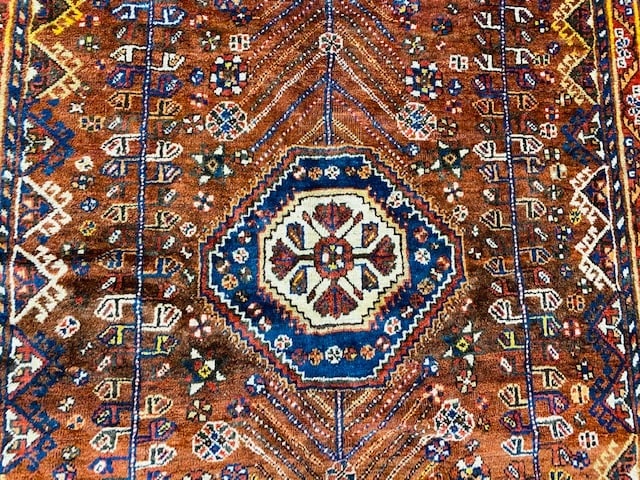 Antique Persian Shiraz Rug-962 - 5