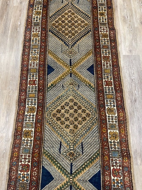Antique Persian Camel Hair Serab Runner-5001 - 4