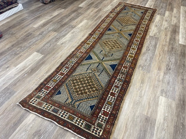 Antique Persian Camel Hair Serab Runner-5001 - 6