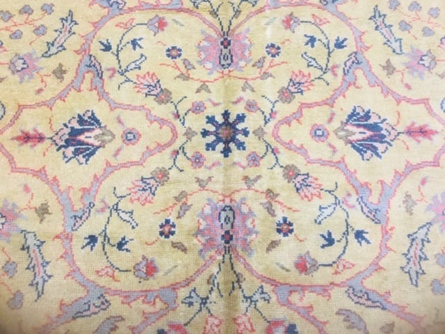 Antique all over Turkish Ushak rug-376, - 4