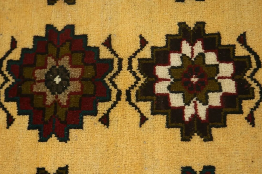 Vintage Vanilla Cream Tribal 3X6 Balouch Persian Rug - 7