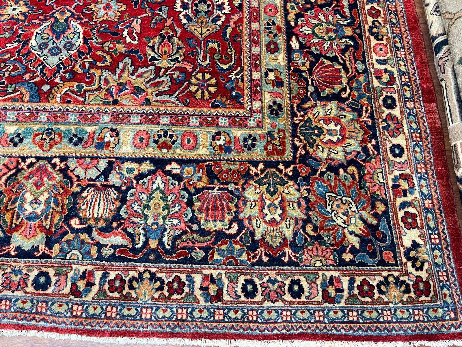 unique antique Persian Tabriz Rug-3497 - 6