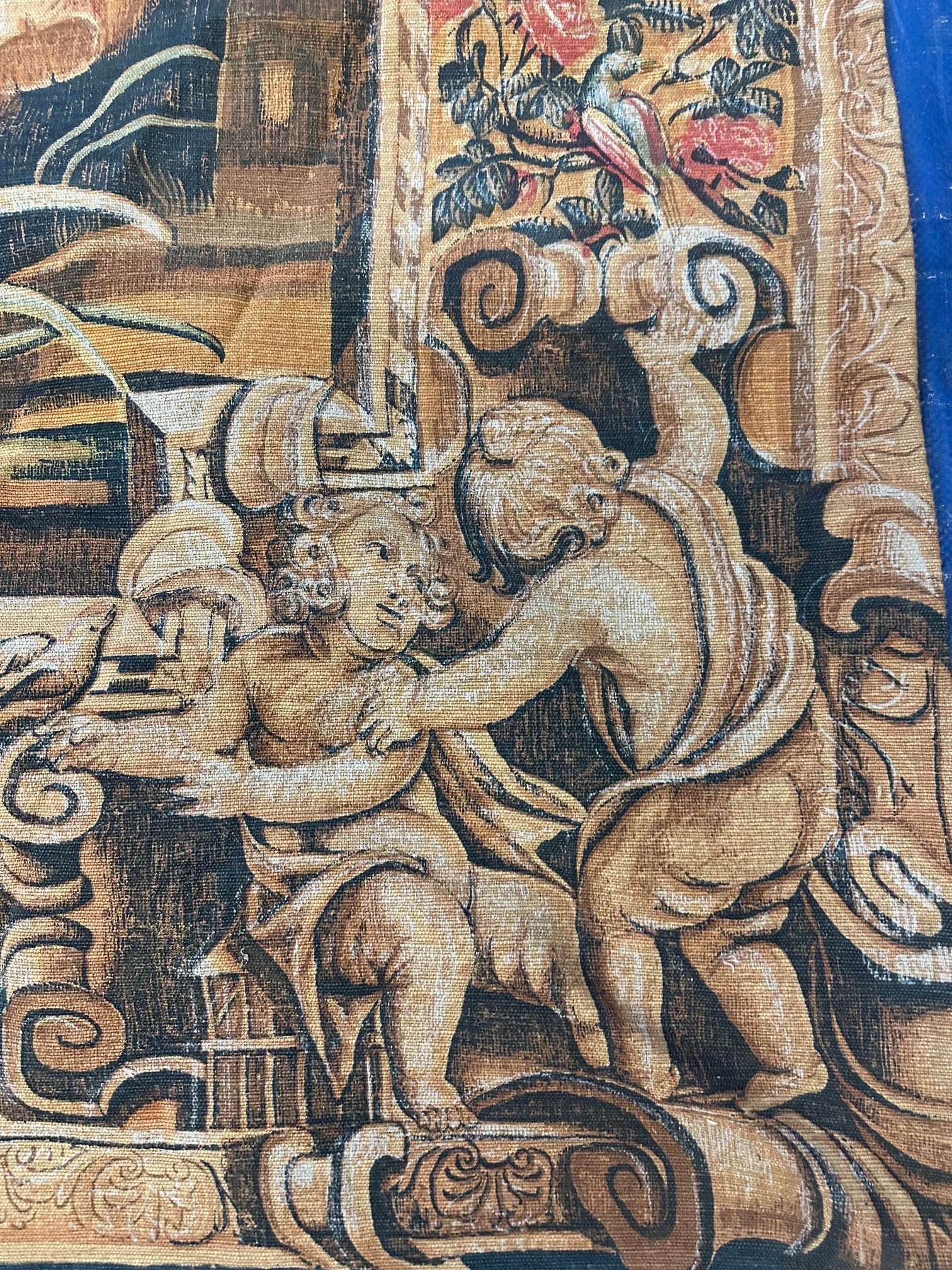 Vintage French Tapestry Stunning Pictorial Wall Decor Tapestry 6.6x9.2 ft. - 5