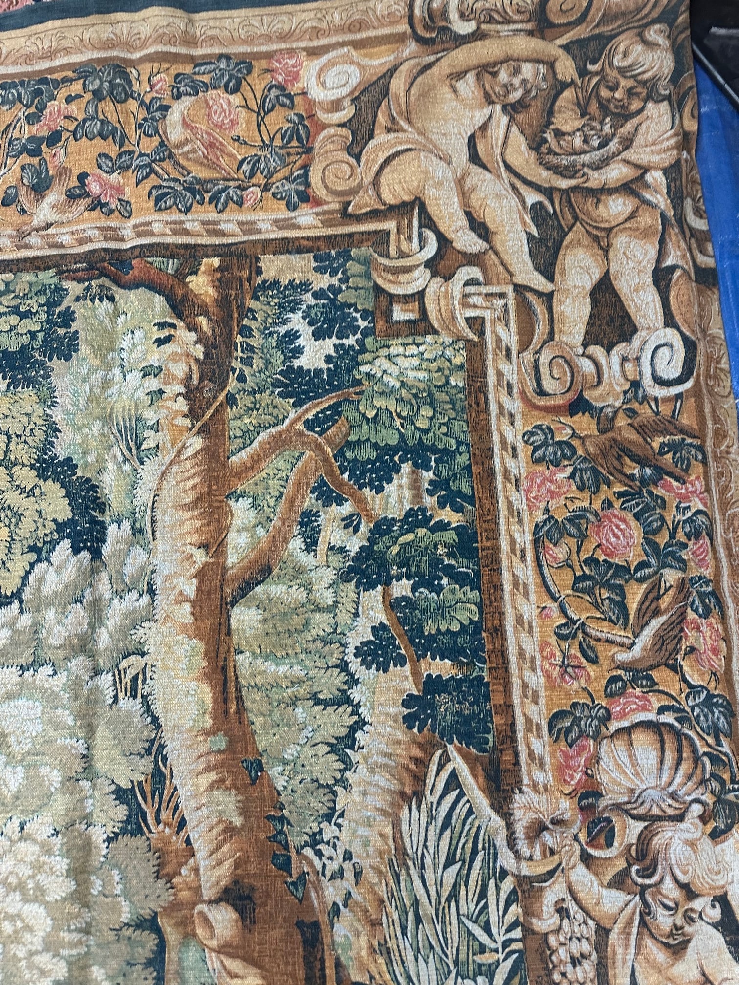 Vintage French Tapestry Stunning Pictorial Wall Decor Tapestry 6.6x9.2 ft. - 7