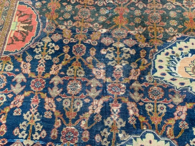 Antique Persian large size Sultanabad Rug-3095 - 5