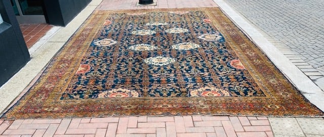 Antique Persian large size Sultanabad Rug-3095 - 8