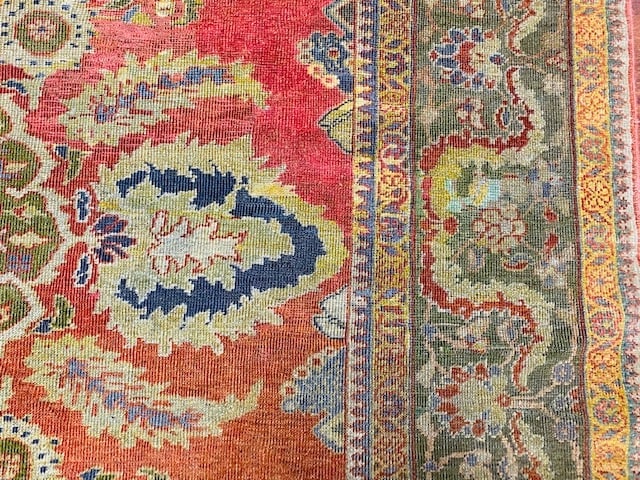 Antique Persian Sultanabd Mahal Rug-2661 - 5
